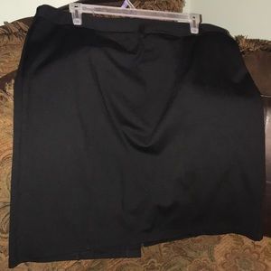 Black knee length skirt